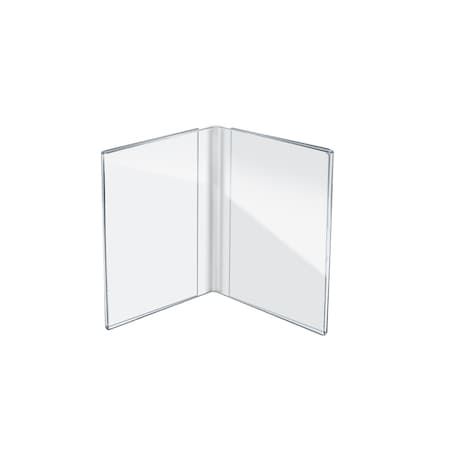 Azar Displays 5"W x 7"H Dual Acrylic Frame, PK10 107722-10PK